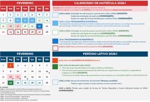 Informativo Matrículas 2026.1